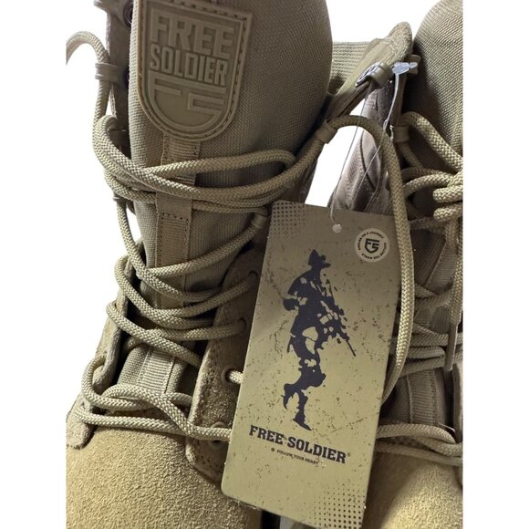 Free‎ Soldier Men's Tactical Boots 8 Inches Sz 7 NWT Lightweight Combat Boots - Picture 8 of 11